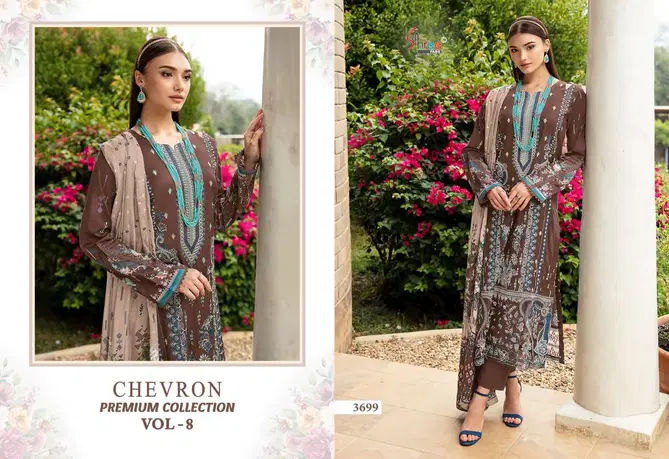 Chevron Premium Collection Vol 8 By Shree Cotton Pakistani Suits Wholesale Shop In Surat
